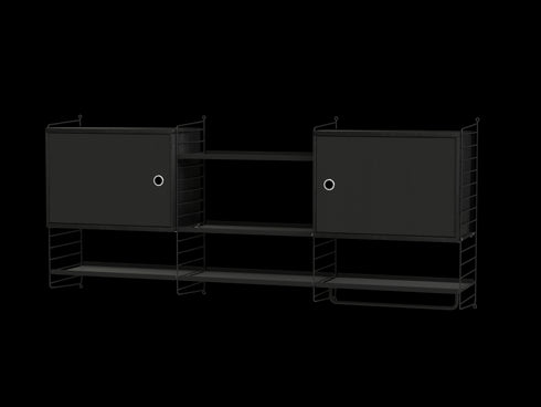 Kitchen M / Shelf With 2 Cabinets 180x75x30cm